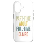 Carcasa para iPhone 17 Claire Personalized Retro Girls Part-Time Claire Name