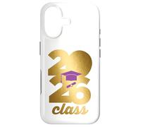 Carcasa para iPhone 17 Class of 2026 Graduation Golden Numbers Cap Diploma