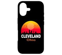 Carcasa para iPhone 17 Cleveland Ohio State USA Vintage Retro Sunset City Skyline