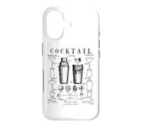 Carcasa para iPhone 17 Coctelera Bartender Bar Bebidas Alcohólicas Patente Vintage