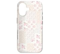 Carcasa para iPhone 17 Colcha de Encaje Collage Floral Patchwork Girly Coquette Romántico