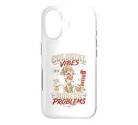 Carcasa para iPhone 17 Colonial Vibes Problemas Modernos Camiseta Retro