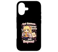 Carcasa para iPhone 17 Come Ramen Dibuja Anime Y Repite | Linda Chica Manga Kawaii