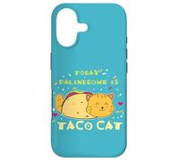 Carcasa para iPhone 17 Comida Mexicana Foodie Cita Divertida Hoy Palíndromo Es Taco Cat