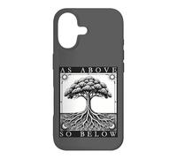Carcasa para iPhone 17 como Arriba Tan Debajo del Árbol de la Vida Sol Luna Místico Goth Tarot