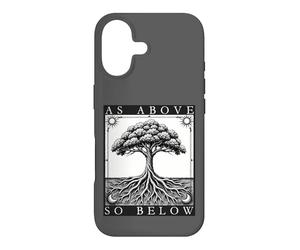 Carcasa para iPhone 17 como Arriba Tan Debajo del Árbol de la Vida Sol Luna Místico Goth Tarot