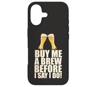 Carcasa para iPhone 17 Cómprame una Cerveza Antes de Decir Que Hago Despedida de Soltero Meme