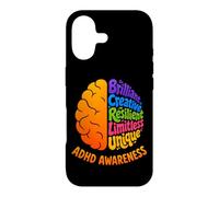 Carcasa para iPhone 17 Conciencia del TDAH Afirmaciones del Trastorno de hiperactividad Cerebral