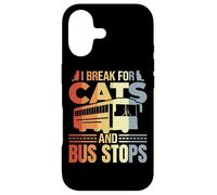 Carcasa para iPhone 17 Conductor de Autobús Gato Broma Transporte Escolar