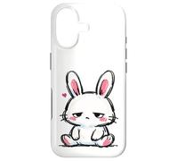 Carcasa para iPhone 17 Conejito Triste, Tan Lindo gráfico de Conejo