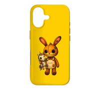 Carcasa para iPhone 17 Conejo Kawaii Unicornio Espeluznante Lindo Conejo de Retazos de Halloween