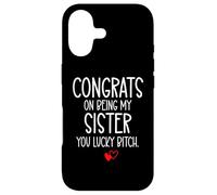 Carcasa para iPhone 17 Congrats on Being My Sister You Lucky Big Sister Little Sis