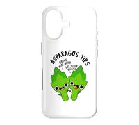 Carcasa para iPhone 17 Consejos de espárragos Divertido Juego de Palabras vegetarianas