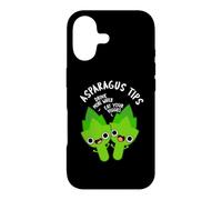 Carcasa para iPhone 17 Consejos de espárragos Divertido Juego de Palabras vegetarianas