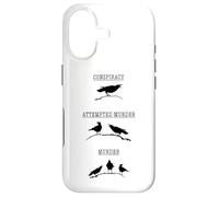 Carcasa para iPhone 17 Conspiración Intento de Asesinato - Murder Crow Juego de Palabras Broma