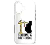 Carcasa para iPhone 17 Construyendo una Obra Maestra Embarazo Construcción Grúa Corazón