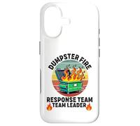 Carcasa para iPhone 17 contenedor de Basura Respuesta Fuego Equipo líder Trabajo Humor Empleado