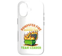 Carcasa para iPhone 17 contenedor de Basura Respuesta Fuego Equipo líder Trabajo Humor Empleado