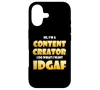 Carcasa para iPhone 17 Content Creator Idgaf Meme Video Content Creation Cosplay