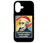 Carcasa para iPhone 17 Controles Y Equilibrios Alexander Hamilton Santa Navidad Navidad