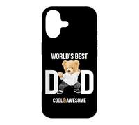 Carcasa para iPhone 17 Cool Awesome World'S Best Dad Ever, Dad Teddy Bear Graphic