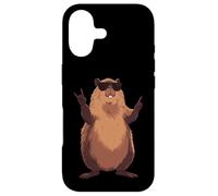 Carcasa para iPhone 17 Cool Beaver Rock On Funny Animal Gafas De Sol Diseño