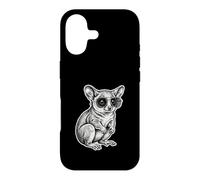 Carcasa para iPhone 17 Cool Gálago Gafas Dibujo Bush Baby