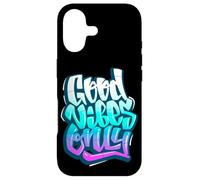 Carcasa para iPhone 17 Cool Good Vibes Only Graffiti Inspirational Quotes Graphic