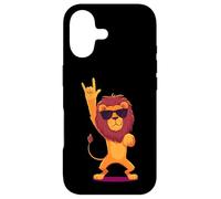 Carcasa para iPhone 17 Cool Lion Rock On Funny Animal Lover Graphic Gafas de Sol