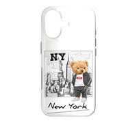 Carcasa para iPhone 17 Cool New York City Teddy Bear Illustration Graphic Designs