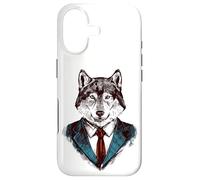 Carcasa para iPhone 17 Cool Sketch Drawing Fox Wearing a Suit Illustration Graphic