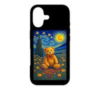 Carcasa para iPhone 17 Cool Teddy Bear in The Starry Night Painting Concept Art