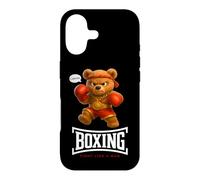 Carcasa para iPhone 17 Cool Teddy Bear Man Boxing Fight Style Illustration Graphic