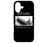 Carcasa para iPhone 17 Coordenadas GPS Titanic 2012 de Hundimiento