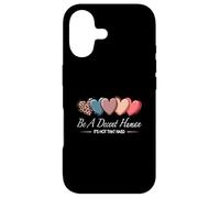 Carcasa para iPhone 17 Corazón Retro Vintage Be A Decent Human It's Not That Hard