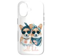 Carcasa para iPhone 17 Corgi Dogs Sweet Will Bite Savage, descarado y Lindo Humor