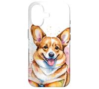 Carcasa para iPhone 17 Corgi Leyendo Libro Perro Gracioso Animal Diseño Estampada