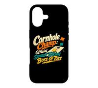 Carcasa para iPhone 17 Cornhole Champ Boss of Toss Yard Juego Humor
