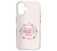Carcasa para iPhone 17 Corona Floral para mamá bendecida fragícola X Mama