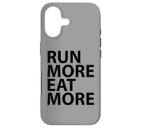 Carcasa para iPhone 17 Corre más Come más Marathon Addict Runner Inspirado en Correr