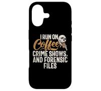 Carcasa para iPhone 17 Corro en programas de Coffee Crime y Forensic Files True Crime