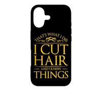 Carcasa para iPhone 17 Corto El Pelo Y Sé Cosas Peluquero Peluquero