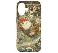 Carcasa para iPhone 17 Cosmic Cat Ukiyo E Espacio Japonés Neko