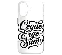 Carcasa para iPhone 17 Cotización de Pensador filósofo Latino de Cogito Ergo Sum