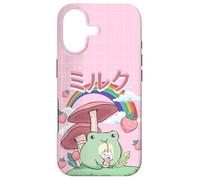 Carcasa para iPhone 17 Cottagecore Aesthetic Kawaii Frog Frog Japanese Milk