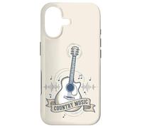 Carcasa para iPhone 17 Country Music Guitarra Soundwave Retro Western Cowgirl