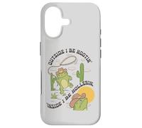 Carcasa para iPhone 17 Cowboy Frog Dice: Fuera Yo seré Hootin',Dentro I be Hollerin'