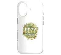 Carcasa para iPhone 17 Cozy Season Watercolor Evergreen Wreath with Mug
