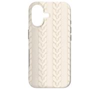 Carcasa para iPhone 17 Cozy White Knitted Print Pattern Phone Winter Aesthetic