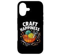 Carcasa para iPhone 17 Craft Happiness, Divertido Amante del Tejido y el Ganchillo